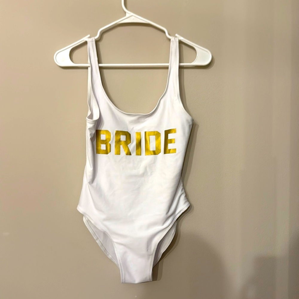 Bride one piece swimsuit
